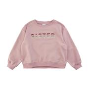Søster Broderet Oversize Sweatshirt - Dawn Pink