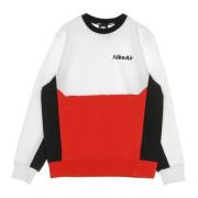 Crew Sweatshirt Hvid/Rød/Sort Streetwear