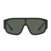 Mørkegrønne Pude Solbriller med Sort Ramme
