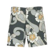 Gule Hibiscus Print Bermuda Shorts