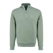 Rothley Half Zip Sweater i Agave Green