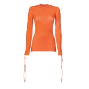 Orange Sweater - Slim Fit - Koldt Vejr - 82% Viskose - 18% Polyester
