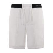 Varme hvide snørede casual shorts