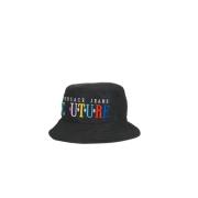 Multifarvet Broderet Nylon Cloche Hat