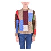 Multifarvet Crewneck Sweater