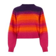 Multifarvet Akryl Sweater