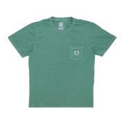 Grøn Lomme T-shirt - Streetwear Stil