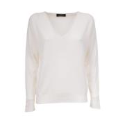 Cashmere Sweater med V-Hals