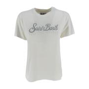 Hvide T-shirts og Polos med Saint Barth Print