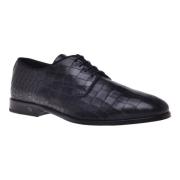 Black calfLeather lace-ups