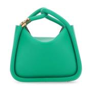 Emerald Grøn Læder Wonton Håndtaske