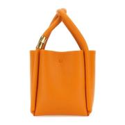 Lotus 12 Orange Læder Håndtaske