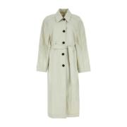 Ventile Trench Coat i Kridt Bomuld