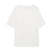 Hvid Vale Tee - Off White Cashmere Blend Topper