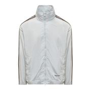 Sporty Zip-Through Nylon Sweatshirt
