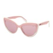 Elegant Pink Cat-Eye Solbriller