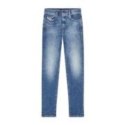 Slim Style Medium Blue Wash Jeans
