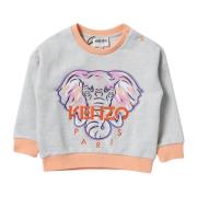 Grå Elefant Print Sweater
