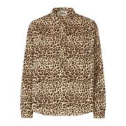 Smart leopardprint skjorte