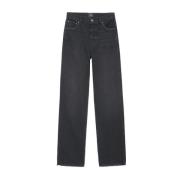 Shadow Grey ROY Jeans - Lige pasform, Mellemhøj talje
