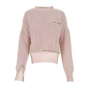 Pastel Pink Uld Sweater