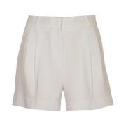 Hvide Plisserede Shorts