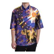 Multifarvet Luminaire Print Polo Shirt