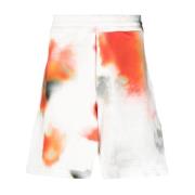 Tie-Dye Bomuldsshorts med Broderet Logo