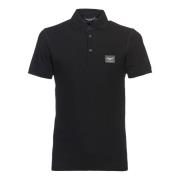 Sort Slim-Fit Polo Skjorte