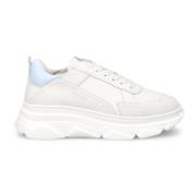Hvide Læder Platform Sneakers