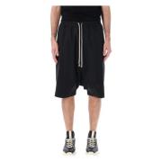 Sorte Bermuda Shorts med Oversize Pasform