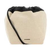 Lille Sand Canvas Dumpling Bucket Taske