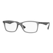 Stilfulde grå matte plastikbriller