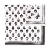 Silketørklæde med Biker Skull Print