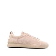 Suede Triple Stitch Sneakers