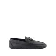 VLogo Ostrich Leather Loafers