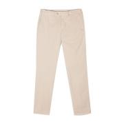 Lys Beige Stretch Bomuld Chino Bukser