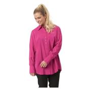 Lione - Fuchsia Skjorte med Smiley Detalje