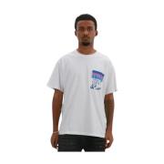 Hvid Panel Tee - Stilfuldt Design