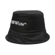 Sort og hvid Bookish Bucket Hat