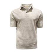 Ecru Linen Polo Shirt