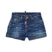 Blå Denim Shorts til Børn