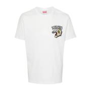 Hvide T-shirts og Polos med Varsity Jungle Broderi