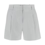 Hvid Triacetat Shorts