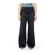 Vintage Sort Denim - Klassiske og alsidige jeans
