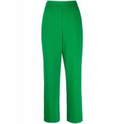Grøn Crepe Bukser med Dart Detaljer