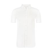 Moderne kortærmet skjorte hvid