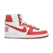 TERMINATOR HIGH - Røde Læder Sneakers