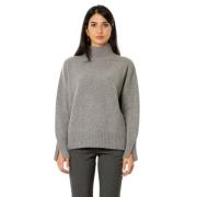 Cashmere Turtleneck Sweater - Mellemgrå
