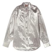 Metallic Oversize Skjorte